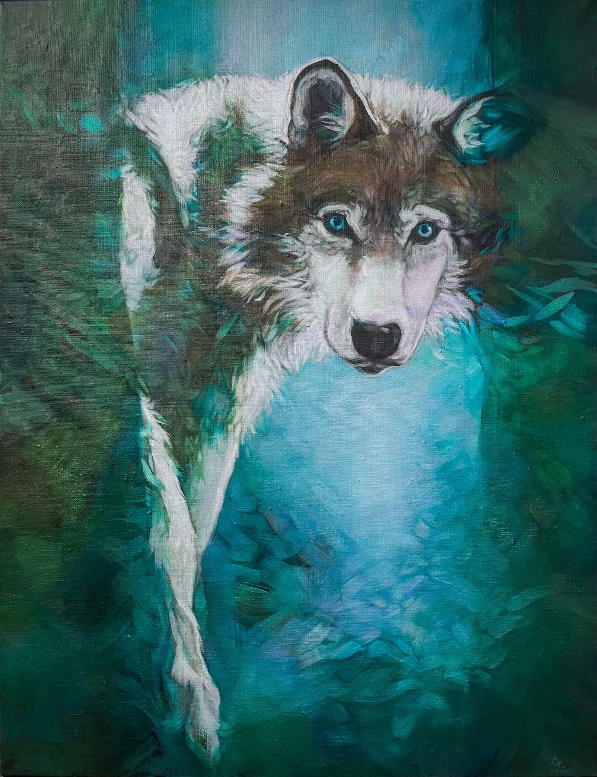 Edustaja 2024 Öljy kankaalle 78x60cm